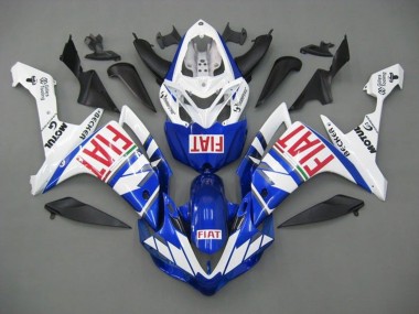 2007-2008 Yamaha YZF 1000 R1 Motorcycle Fairings - White Blue Red Fiat Canada for Sale