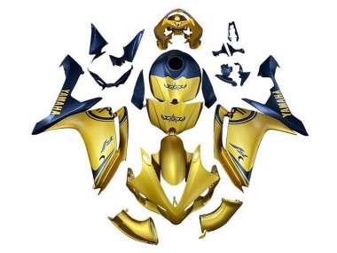 2007-2008 Yamaha YZF 1000 R1 Motorcycle Fairings - Gold Blue Canada for Sale