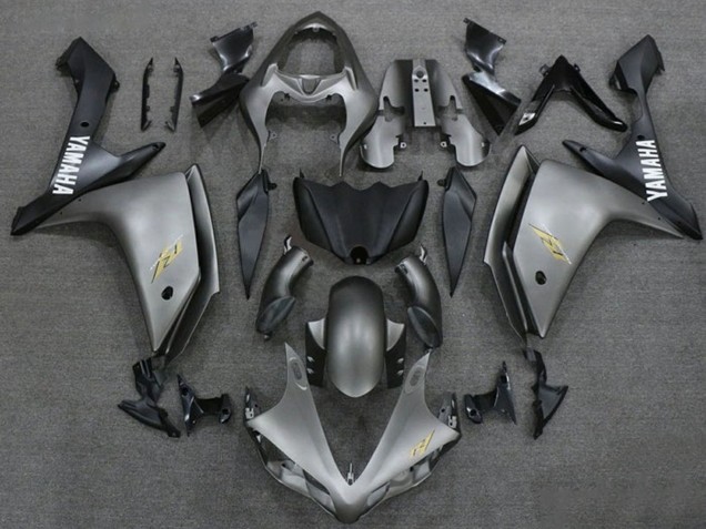 2007-2008 Yamaha YZF 1000 R1 Motorcycle Fairings - Dark Silver Matte Black Canada for Sale
