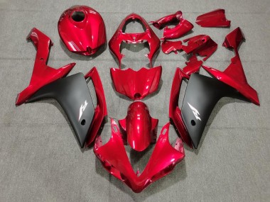 2007-2008 Yamaha YZF 1000 R1 Motorcycle Fairings - Red Matte Black Canada for Sale