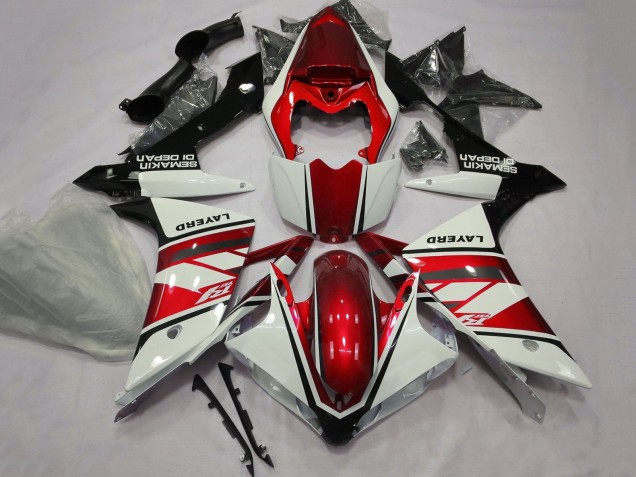 2007-2008 Yamaha YZF 1000 R1 Motorcycle Fairings - White Red Black Layerd Canada for Sale