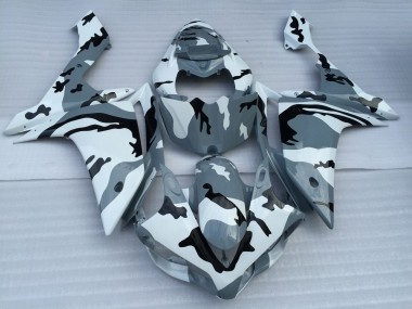 2007-2008 Yamaha YZF 1000 R1 Motorcycle Fairings - White Grey Black Camouflage Canada for Sale