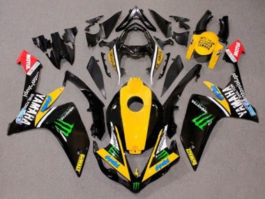 2007-2008 Yamaha YZF 1000 R1 Motorcycle Fairings - Yellow White Black Green Monster Dewalt Canada for Sale