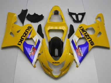 2004-2005 Suzuki GSXR 600 / GSXR 750 Motorcycle Fairings - Yellow White Blue Black Canada for Sale