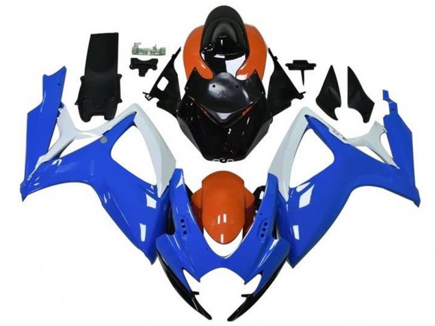 2006-2007 Suzuki GSXR 600 / GSXR 750 Motorcycle Fairings - Orange Blue White Black Canada for Sale