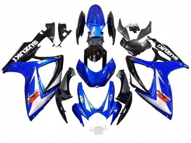 2006-2007 Suzuki GSXR 600 / GSXR 750 Motorcycle Fairings - Blue White Black Red Canada for Sale