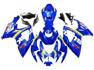 2006-2007 Suzuki GSXR 600 / GSXR 750 Motorcycle Fairings - Blue White Yellow Red Ecstar Canada for Sale