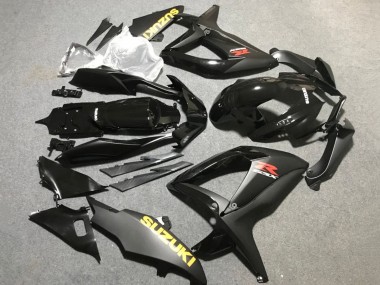 2006-2007 Suzuki GSXR 600 / GSXR 750 Motorcycle Fairings - Matte Black Glossy Black Yellow Canada for Sale