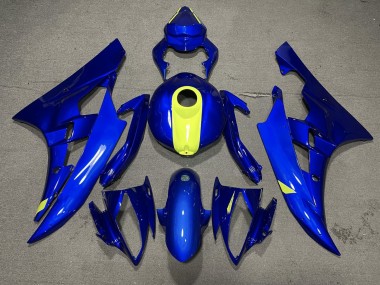 2006-2007 Yamaha YZF R6 Motorcycle Fairings - Blue Yellow Canada for Sale