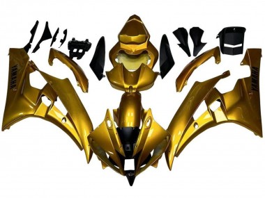 2006-2007 Yamaha YZF R6 Motorcycle Fairings - Gold Canada for Sale