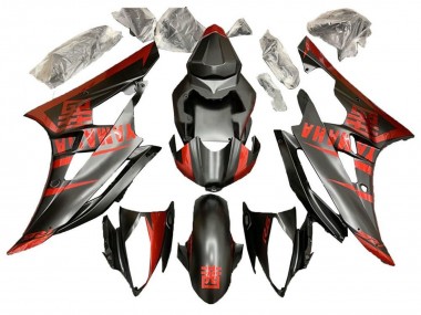 2006-2007 Yamaha YZF R6 Motorcycle Fairing - Red Matte Black Canada for Sale