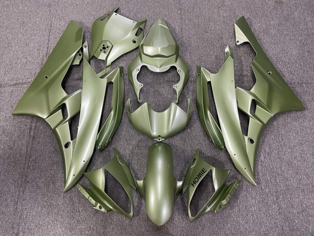 2006-2007 Yamaha YZF R6 Motorcycle Fairings - Olive Green Canada for Sale