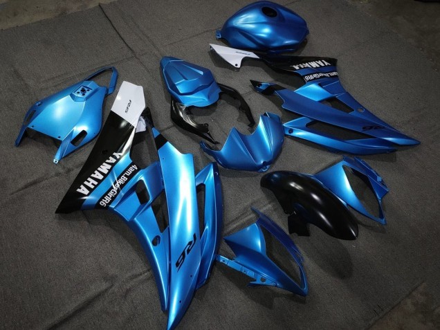 2006-2007 Yamaha YZF R6 Motorcycle Fairings - Blue Glossy Black White Canada for Sale