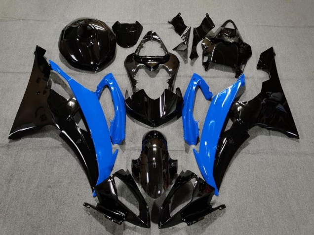 2008-2016 Yamaha YZF R6 Motorcycle Fairings - Blue Glossy Black Canada for Sale