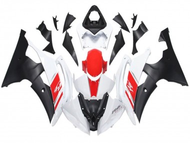 2008-2016 Yamaha YZF R6 Motorcycle Fairing - White Red Matte Black Canada for Sale