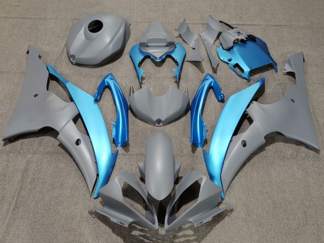 2008-2016 Yamaha YZF R6 Motorcycle Fairings - Grey Light Blue Canada for Sale