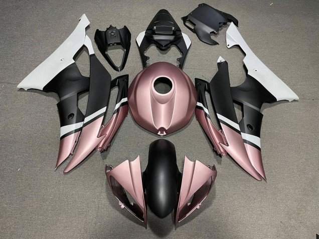 2008-2016 Yamaha YZF R6 Motorcycle Fairings - White Rose Gold Matte Black Canada for Sale