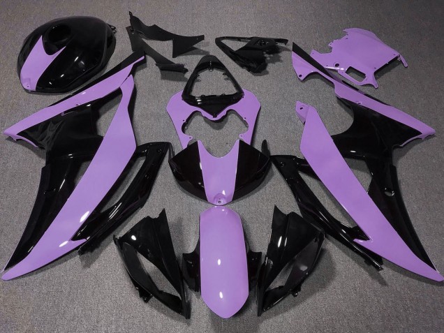 2008-2016 Yamaha YZF R6 Motorcycle Fairing - Purple Glossy Black Canada for Sale