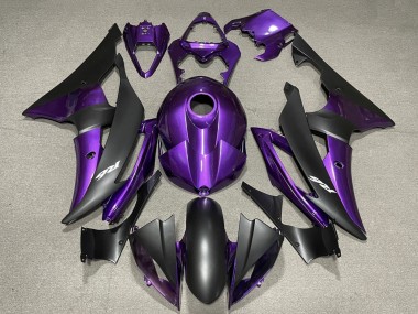 2008-2016 Yamaha YZF R6 Motorcycle Fairing - Purple Matte Black Canada for Sale