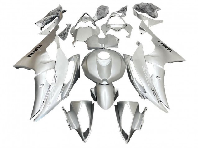 2008-2016 Yamaha YZF R6 Motorcycle Fairings - Silver White Canada for Sale