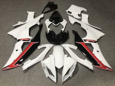 2008-2016 Yamaha YZF R6 Motorcycle Fairing - White Red Glossy Black Canada for Sale