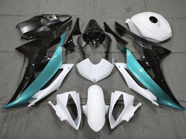2008-2016 Yamaha YZF R6 Motorcycle Fairings - White Black Teal Blue Canada for Sale