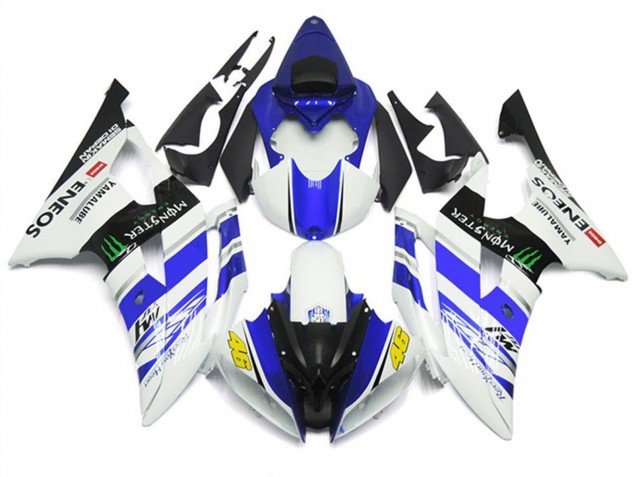 2008-2016 Yamaha YZF R6 Motorcycle Fairings - White Blue Glossy Black Green Monster ENEOS 46 Canada for Sale