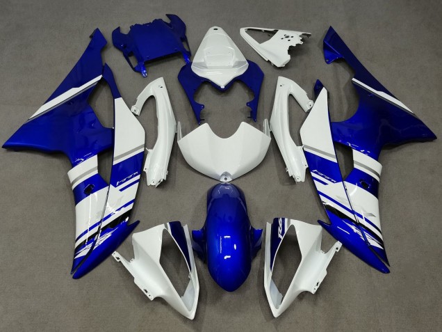 2008-2016 Yamaha YZF R6 Motorcycle Fairings - White Blue Canada for Sale