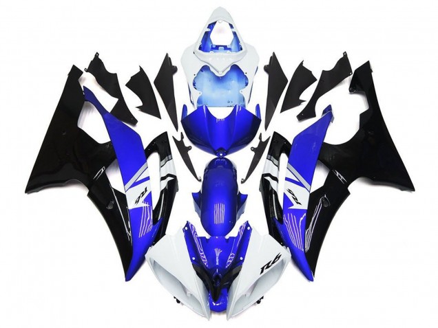2008-2016 Yamaha YZF R6 Motorcycle Fairings - White Blue Black Canada for Sale