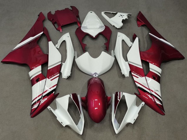 2008-2016 Yamaha YZF R6 Motorcycle Fairings - White Candy Red Canada for Sale