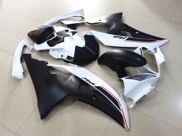 2008-2016 Yamaha YZF R6 Motorcycle Fairings - White Matte Black Red Canada for Sale