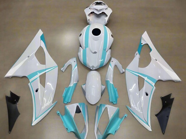 2008-2016 Yamaha YZF R6 Motorcycle Fairings - White Light Blue Canada for Sale