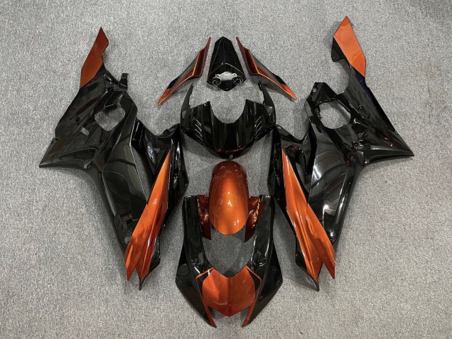 2017-2023 Yamaha YZF R6 Motorcycle Fairings - Orange Glossy Black Canada for Sale