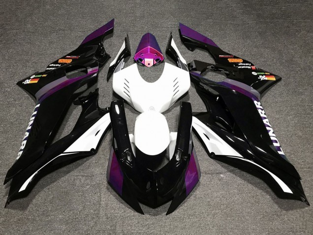 2017-2023 Yamaha YZF R6 Motorcycle Fairings - White Purple Glossy Black Canada for Sale