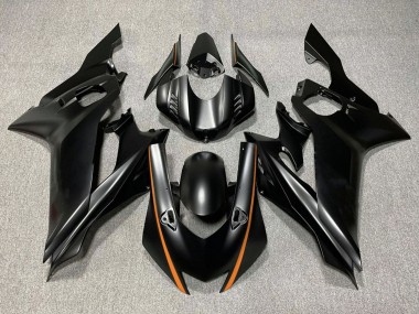 2017-2023 Yamaha YZF R6 Motorcycle Fairings - Matte Black Orange Canada for Sale