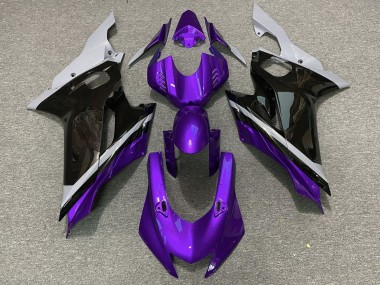 2017-2023 Yamaha YZF R6 Motorcycle Fairings - Grey Purple Glossy Black Canada for Sale