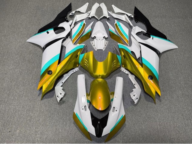2017-2023 Yamaha YZF R6 Motorcycle Fairings - White Blue Gold Black Canada for Sale