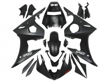 2005 Yamaha YZF R6 Motorcycle Fairings - Matte Black Silver Red Canada for Sale