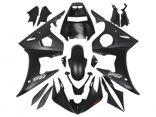 2005 Yamaha YZF R6 Motorcycle Fairings - Matte Black Silver Red Canada for Sale