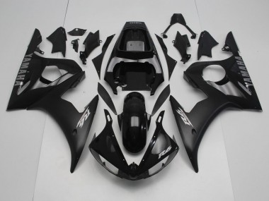 2005 Yamaha YZF R6 Motorcycle Fairings - Glossy Black Matte Black Silver Canada for Sale