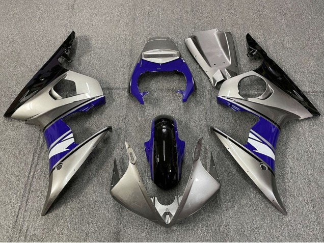 2005 Yamaha YZF R6 Motorcycle Fairings - Silver Blue Black White Canada for Sale