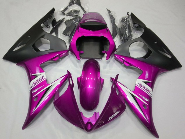 2005 Yamaha YZF R6 Motorcycle Fairings - Pink Matte Black White Canada for Sale