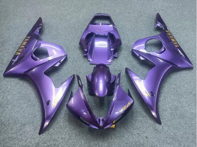 2003-2004 Yamaha YZF R6 Motorcycle Fairings - Purple Gold Decals Canada for Sale