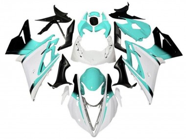 2013-2016 Triumph Daytona 675 Triple Motorcycle Fairings - White Turquoise Blue Glossy Black Canada for Sale