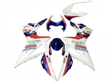 2013-2016 Triumph Daytona 675 Triple Motorcycle Fairings - White Red Blue Smiths Canada for Sale