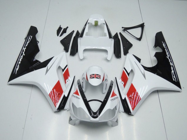 2006-2008 Triumph Daytona 675 Triple Motorcycle Fairings - White Red Glossy Black Canada for Sale