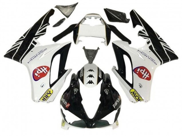 2009-2012 Triumph Daytona 675 Triple Motorcycle Fairings - White Glossy Black HPi Canada for Sale