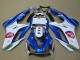 2009-2012 Triumph Daytona 675 Triple Motorcycle Fairings - White Blue Hpi Canada for Sale