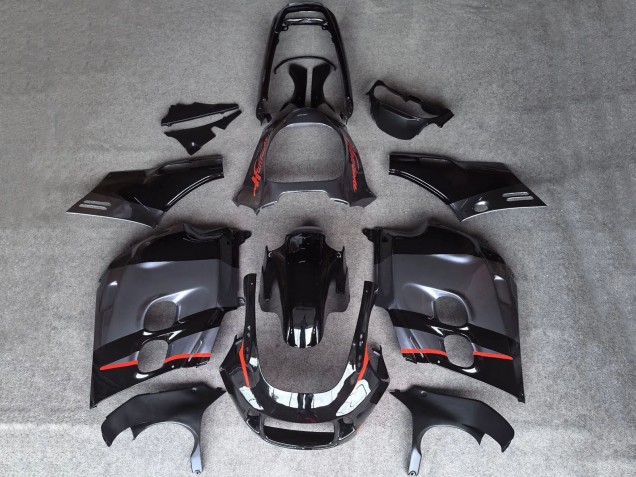 1987-1988 Honda CBR1000F Hurricane Motorcycle Fairings - Glossy Black Matte Grey Red Line Canada for Sale