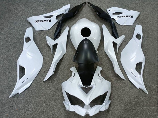 2019-2025 Kawasaki ZX4R ZX-4RR Motorcycle Fairings - White Matte Black Canada for Sale